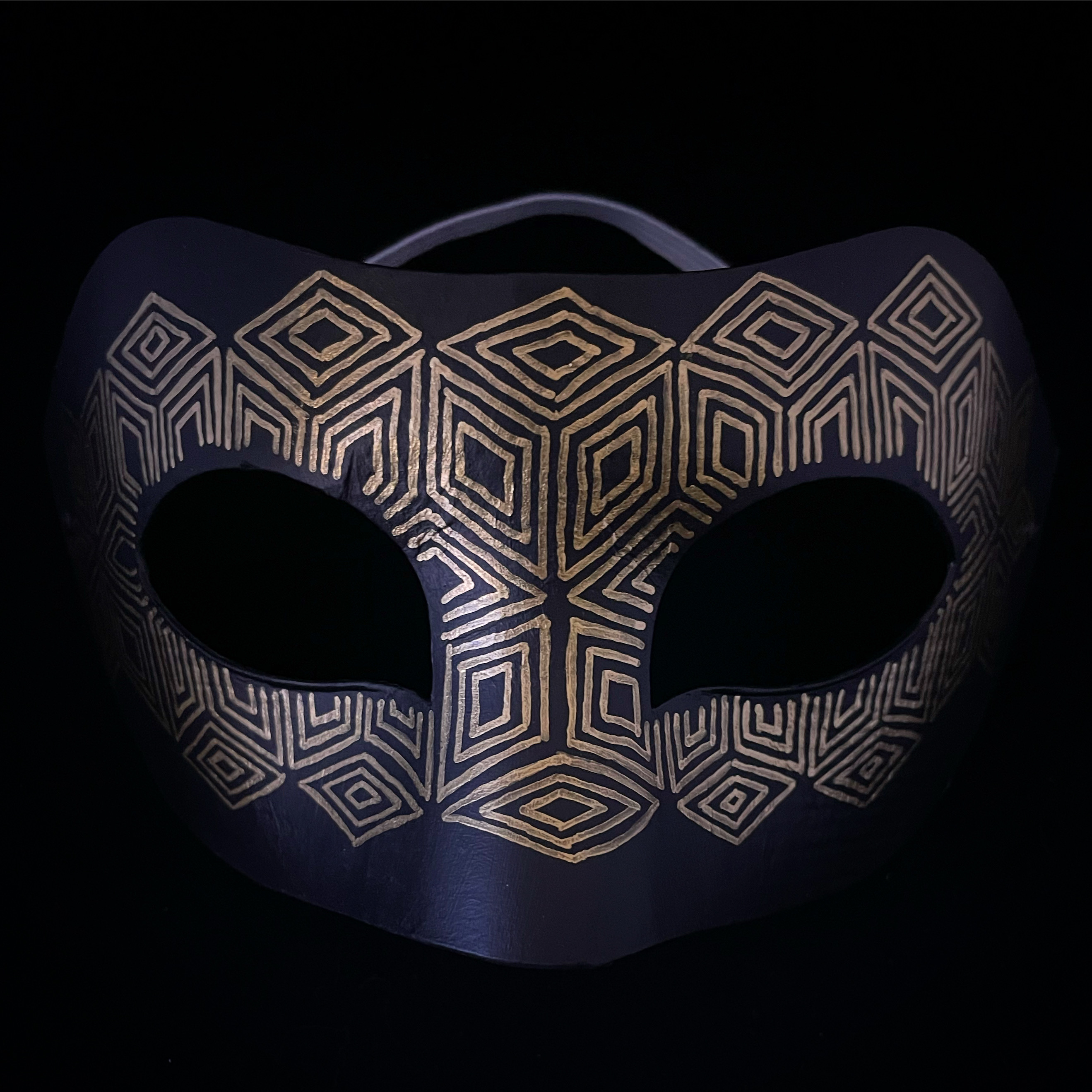 mask with cubic pattern