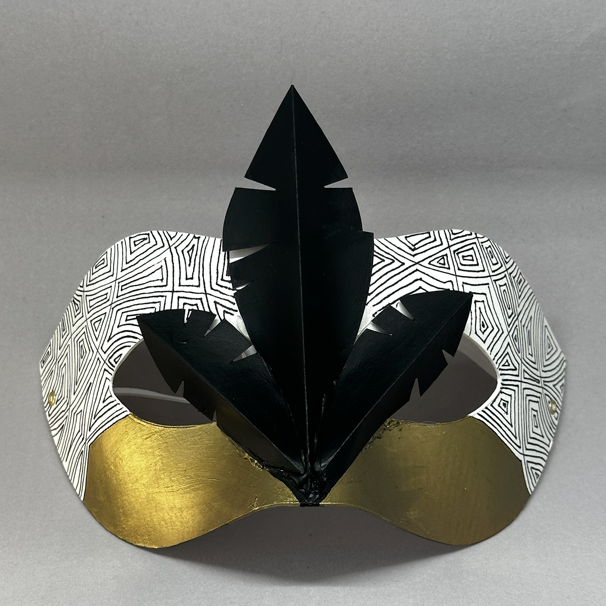 mask with Amsterdam houses