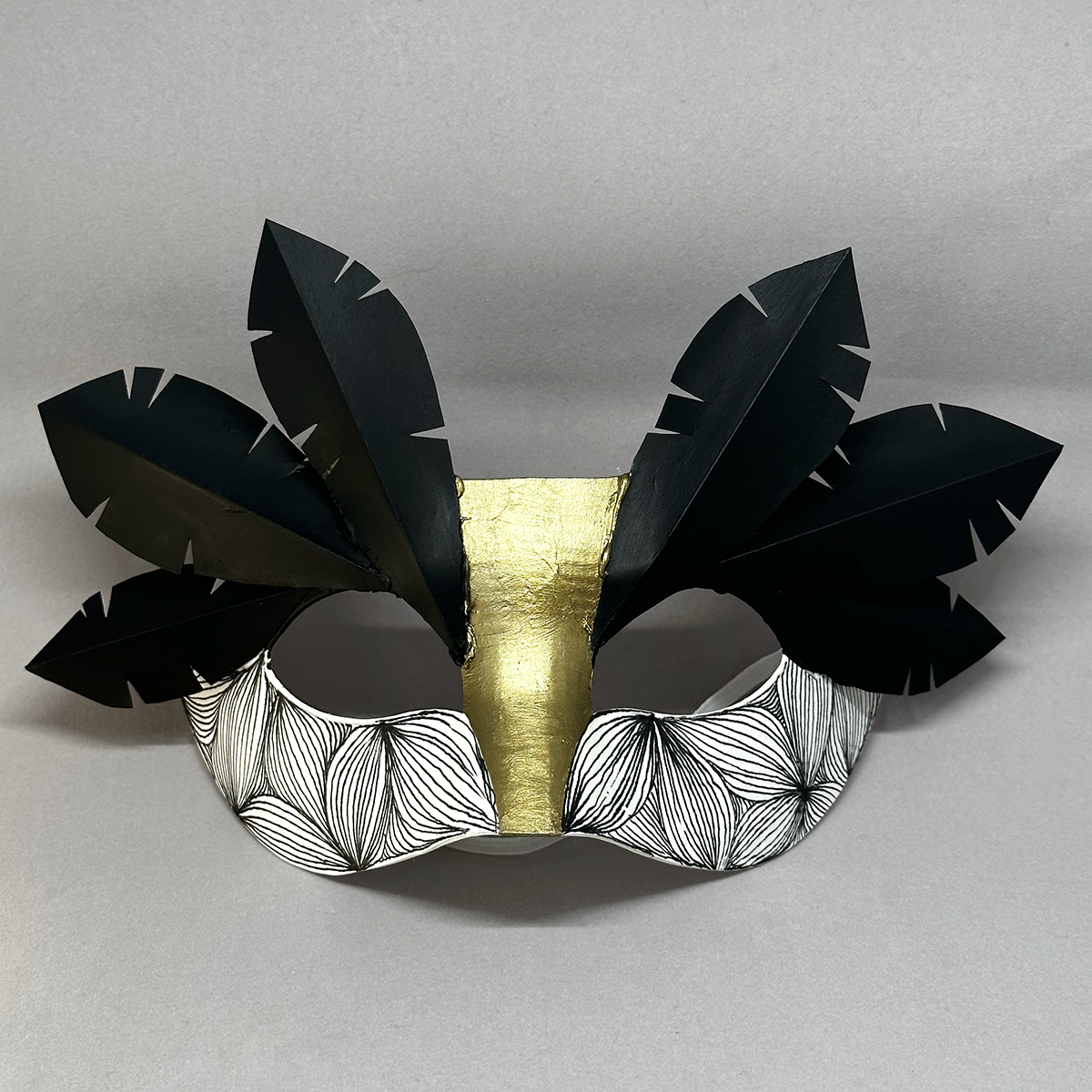 mask with bubbles houses